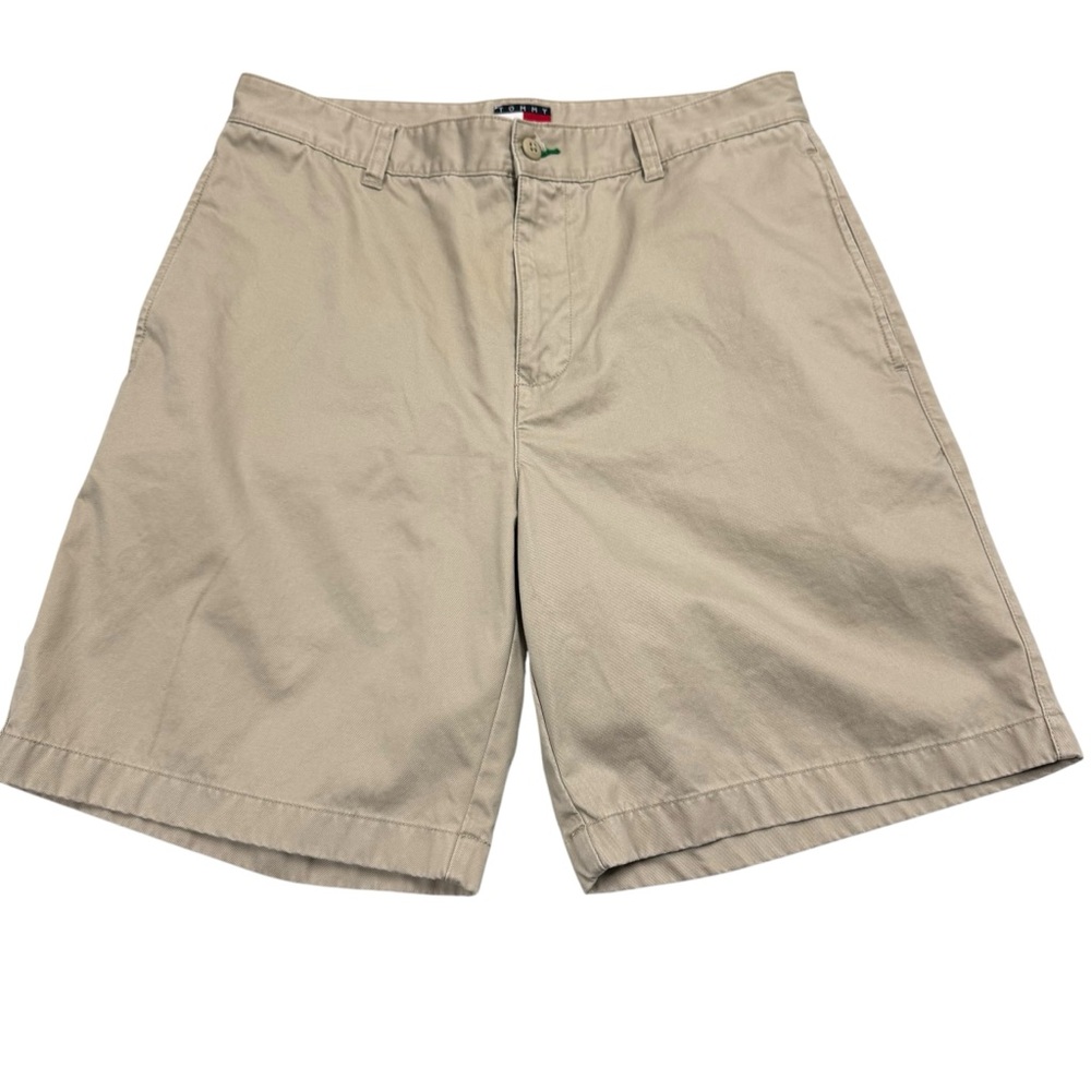 Tommy‎ Hilfiger Shorts Mens Khaki Classic Chino Cotton 9” Inseam Vintage Y2K